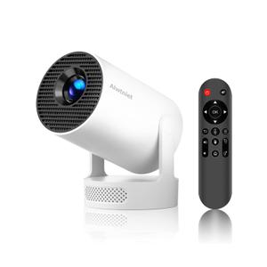 Mini Projector with Wifi 6 and Bluetooth5.4, Portable Projector 4K Support, Android 14 Smart Proyector with 200ASIN & Auto Keystone, Alwtniet HY300Pro+ Small Proyector for Bedroom, Movie, Outdoor