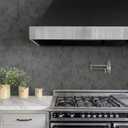Guvana Black Wallpaper Peel and Stick Concrete Contact Paper Faux Cement Textured Wallpaper Modern DIY Removable Self Adhesive Wall Paper for Living Room Kitchen Wall Covering Vinyl Roll 15.7"x197"