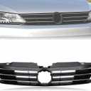 MotorFansClub Front Grill Fit for Volkswagen Jetta 2015 2016 2017 Front Bumper Upper Center Grille