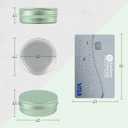 2 oz Tins with Lids for Salve 48 Pack, Aluminum Jars Container Salve Tins Versatile Small Containers, Round 2oz Tin with Lids Metal Tin for Balms, Spices, Salves, Crafts(Pale Green)