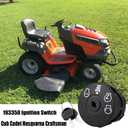Lawn Mower Ignition Switch 4 Position for Craftsman 532193350 193350 LT1000 LT2000 LT3000 DYS4500 GT5000 Husqvarna YTH24V48 YTH22V46 YTH18542 YTH21k46 Parts with 2 Keys(532193350-7 Terminals)
