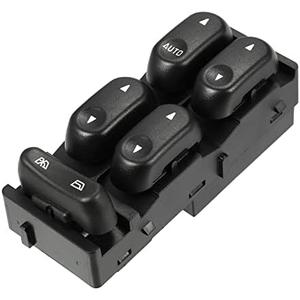 ACROPIX Front Left Driver Side Master Power Window Switch Fit for Ford F-150 F150 2002 2003 2004 No.2L3Z14529BAA - Pack of 1 Black