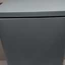 Home Zone Living 12 Gallon Slim Kitchen Trash Can with Soft Close Lid, Step Pedal, Bag Tuck Band, and Removable Liner, Stainless Steel, Steel Blue