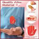 Red Ribbon Week Gifts Bulk Say No to Drugs Metal Lapel Pins with Cards for Anti Drugs Campaigns Fundraising Events