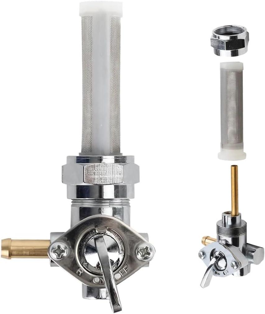 Chrome 22mm Petcock Fuel Valve Left Spigot fits for Harley Davidson FX FLST XL FXR Sportster 883 1000 Chrome 22mm Petcock Fuel Valve Left Spigot fits for Harley Davidson FX FLST XL FXR Sportster 883 1000