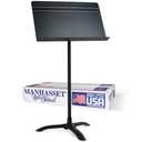 Manhasset Music Stand For Sheet Music - 48 Symphony Model - 4801MPU - Long Lasting, Durable Manhasset Stand - Adjustable Height - 20" by 12 (Black, Matte)