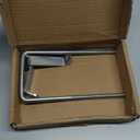 Linone U-Bolt Style Tire Carrier for Trailer, Lockable Spare Tire Mount Bracket, Trailer Tongue or Frame Mount, Fits 4- or 5-Lug Hole Rims, Holds 8-15-Inch