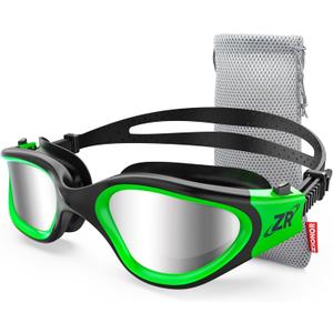 ZIONOR G1 Polarized Swimming Goggles for Unisex Adult Women Anti Fog 100% Anti UV Diving Goggles (B7 (Polarized + Mirror Silver))