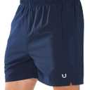 NORTHYARD Men's Running Athletic Shorts 5'' Workout Gym Tennis Short Quick Dry Lightweight Active Sports Basketball NAVY-3XL