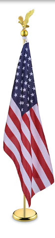 SENZHIYI Indoor Telescoping Flag Pole with Base 6FT-8FT,Aluminum Commercial Indoor Flagpole with Black Ball Top Finial,Heavy Duty Indoor Flag Pole Kit for Office School City Hall