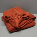 COZYART Burnt Orange Bath Towel Set 6 Piece, Luxury 100% Turkish Cotton 650GSM Hotel Quality, Soft, Absorbent, Towel Sets for Bathroom with 2 Bath Towels 2 Hand Towels 2 Washcloths