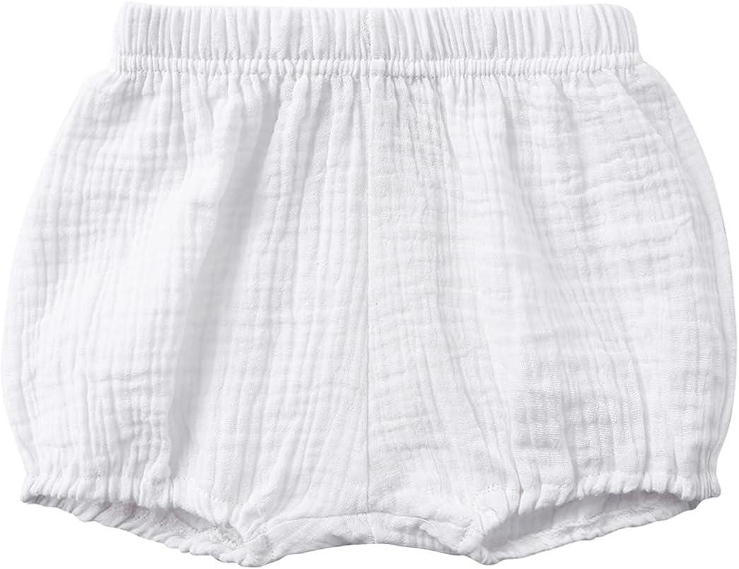 Century Star Baby Bloomers for Toddler Diaper Covers for Girls Ruffle Baby Shorts Infant Solid Underwear Newborn (2-3T)