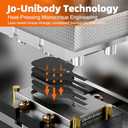 Pickleball Paddles, Carbon Fiber Pickleball Paddle with a 16mm Shark Power Polymer Core, The Pickleball Rackets Designed for Ultimate Spin & Consistency