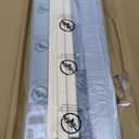 Queen Size Bed Frame with Upholstered Linen Headboard, Platform Bedframe Mattress Foundation No Box Spring Needed, Button Tufting Design, Strong Wooden Slats, Gray