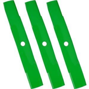 Lawn Mower High Lift Blades with 48 inch Deck Fits for M145476 M127500 M127673 for John Deere GX325 GX335 GX345 LT180 LT190 LX280 X370 X380 X384, 3 PCS