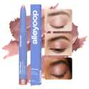 ALLEYOOP 11th Hour Waterproof Cream Eyeshadow Stick Long-Lasting Eye Shadow Pencil & Eyeliner, Cream to Powder Stick & Highlighter Smudge-Proof Eyeshadow Shimmer, Rose Shimmer