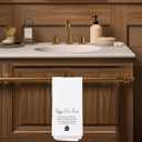 Happy New Home Hand Towels - Rustic, 16 x 24 inches, Polyester, Machine Washable, Gift Idea for Women, Men, Kitchen, Bathroom - 1 Count, Color: G
