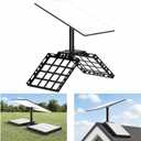 Gen 3 Starlink Roof Ridge Mount, No-Drill Ballast Roof Mount Kit with 360 Aluminum Pipe Adapter, Compatible with Starlink Standard 4/4X/V3 Dish