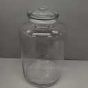 Large 6 Gallon Glass Storage Jar with Lid, Extra Wide Mouth Glass Canister, Heavy Duty Clear Glass Container for Flour, Rice, Dry Food, Kitchen Storage (6 Gallon)