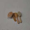 Yoofoss 4 Piece Baby Brush and Comb Set, Wooden Baby Brush with Natural Ultra Soft Goat Hair, Baby Hair Brush for Newborn, Baby Brush Set for Boy Girl