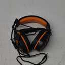 PS4 Gaming Headset with Mic for Xbox One, PS5, PC, Mobile Phone and Notebook, Controllable Volume Gaming Headphones with Soft Earmuffs for Kid (Orange)