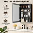 24x30 Medicine Cabinet Surface and Recessed Mount with Thickened Mirror