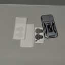 DEERLAMN Case for iPhone 16 Pro with Slide Camera Cover+Screen Protector(2 Packs), Rotated Ring Kickstand Military Grade Shockproof Protective Cover-Black