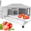 Commercial Tomato Slicer, 3/16" Heavy Duty Tomato Slicer Tomato Cutter With Built-In Cutting Board for Home or Restaurant Use