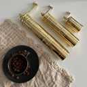 Set of Three Turkish Manual Coffee Grinders, Brass Coffee Mill with Handle, Fixed Top Pepper Grinder, Kitchen Decor