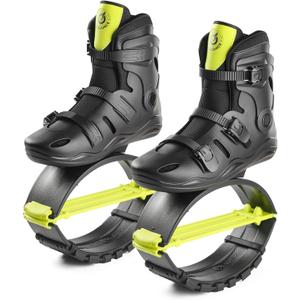 New Bounce Jumping Shoes for Adults Kangaroo Jump Boots for Fitness & Fun, Adjustable Bounce Shoes for Men & Women, Indoor & Outdoor Rebound Exercise, Up to 245Lbs. (Green), 

Size: M 4-4.5, W 5.5-6.5