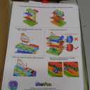 2-in-1 Rolling Ball & Car Ramp Race Track for Toddlers, Hammer Ball Drop Toy for Boys & Girls, Interactive Toys w/Sensor Lights - Montessori STEM Learning Toys - Brithday Gift for Kids 1-5+ Year Old (Blue + Red + Orange + Green)