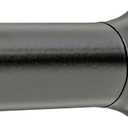 Amazon Basics Adjustable Sturdy Spring Tension Curtain Rod, No Drilling/No Holes, 36-54", Black, Classic Finial
