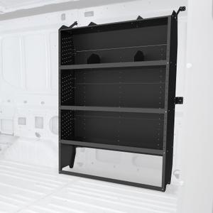 MELIPRON 42'' W x 60'' H x 13'' D Cargo Van Shelving Fit for Ford Transit, Promaster, Sprinter, Chevy Express Mid/High Roof Steel Cargo Van Shelves Storage
