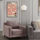 Vintage Japanese Red Flowers Poster Tokyo 1998 Exhibition Canvas Wall Art Museed'Art Moderne De La Ville De Paris Prints Painting For Home Bedroom Dorm Wall Decor 12x16in Unframed