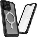 Ghostek Nautical Waterproof Apple iPhone 16 Pro Max Case - Screen and Camera Protector, MagSafe Compatible, Rugged Heavy Duty Cover (6.9 Inch, Clear)