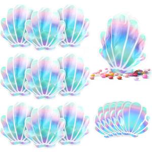 50 Pcs Seashell Bag Mermaid Party Favors Hangover Recovery Kit Goodie Gift Bags for Under the Sea Birthday Bachelorette Party Favor Supplies