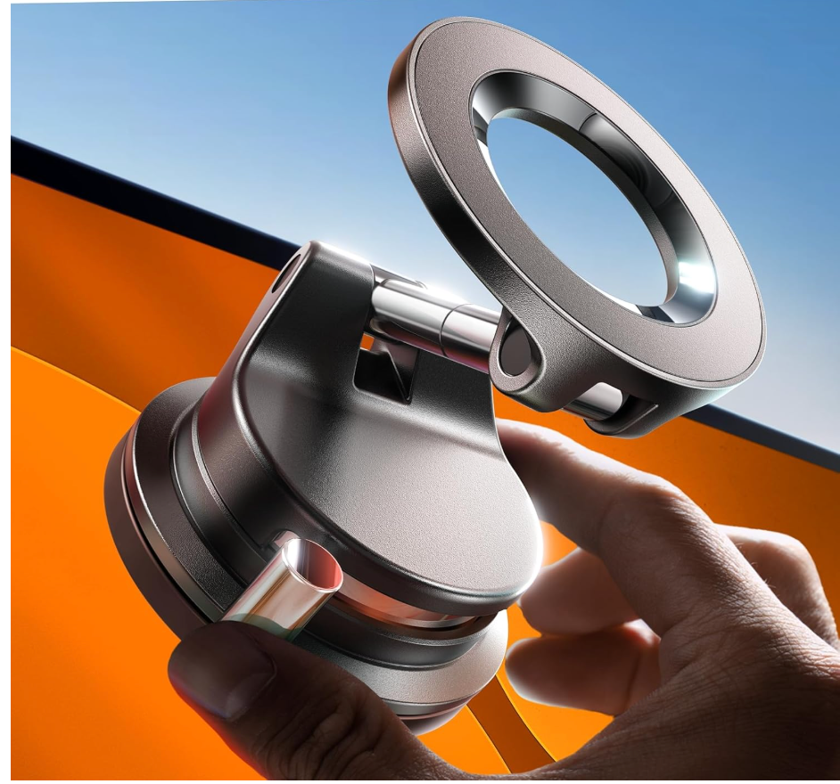 LISEN for Magsafe Car Mount, Phone Holders for Your Car, Magnetic Car Accessories for Women Men Jeep Truck BMW Kits for iPhone 17 Pro Max 16 15 14 13 12, Samsung S26, Black