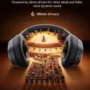 bmani Hybrid Active Noise Cancelling Headphones,120H Playtime Wireless Headphones Bluetooth 6.0 with Power Display, 6-Mic ENC Calls, 360 Spatial Audio Over Ear Headphones Headset for Travel Game