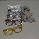 Eyekepper 5-pack Oversized Reading Glasses Square Large Frame Readers for Men and Women +2.50