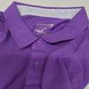 MAGNIVIT Mens Polo Shirts Short Sleeve Athletic Golf Shirts Moisture Wicking 3-Button Casual Cotton Collared Shirt (XL, Purple)