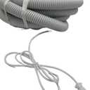 Universal Central Vacuum 30 ft High-Voltage Hose with Pigtail and ON-Off Switch Control at The Handle-Compatible with Most Inlets - Crushproof (30 Ft. Pigtail)