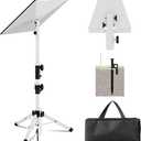 Starlink Tripod Mount Gen 3, Compatible Starlink Mounting Kit with 90 Tilt Angle Adjustment Starlink Mount Pipe Adapter, Adjustable Height Starlink Standard Stand (White)