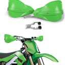 AnXin Dirt Bike Handguards Hand Guards Motorcycle 7/8" 22mm and 11/8" 28mm Handlebars Universal for KLX 140 KLX300 KX250F KX450F KLX300R KLX300SM KX250 KX450 KLX230 KDX200 KFX400 ATV Motocross Green