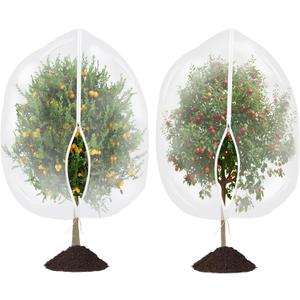 Large Garden Mesh Netting with Zipper and Drawstring,Plants Cover Protection from Anti Birds,Bugs,Cicadas,and Insects-Pest Barrier Bag for Blueberry Bushes,Tomatoes,Citrus,Fruit Tree (9.84  9.84 FT)