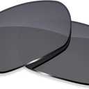 ToughAsNails Polarized Replacement Lenses for Oakley Ten OO9128 Sunglasses - More Options (Black Chrome - Polarized)