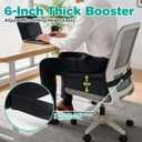Adjustable Adult Booster Seat, 6" Extra Thick Car Booster Seat Cushion