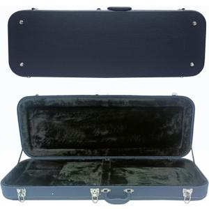 Electric Guitar Hard Case for Standard Electric Guitars; Fits Fender Stratocaster/Telecaster, & More - Blue