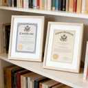 LYYYXGYP 8.5x11 Diploma Certificate Frame, Wooden Wall Mount and Tabletop Picture Frame Display 6x8 Photo with Mat or 8.5 x 11 Document Set of 3