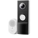 Tapo 2K+ Wired or Battery Powered Smart Video Doorbell with Chime - 180° Field of View, Person/Vehicle/Package Detection, Ring Call, 2-Way Audio, Subscription-Free Local Storage or Optional Cloud,D225