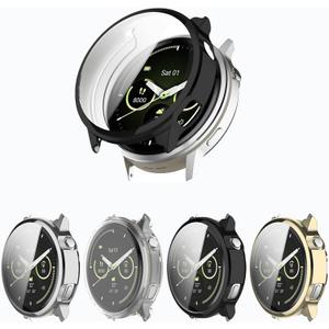 [4-Pack Screen Protector Case Compatible with Garmin Venu 4 41mm Smartwatch, Soft TPU Plated Case Anti-Scratch Cover Rugged Bumper Full Cover Shell for Women Men